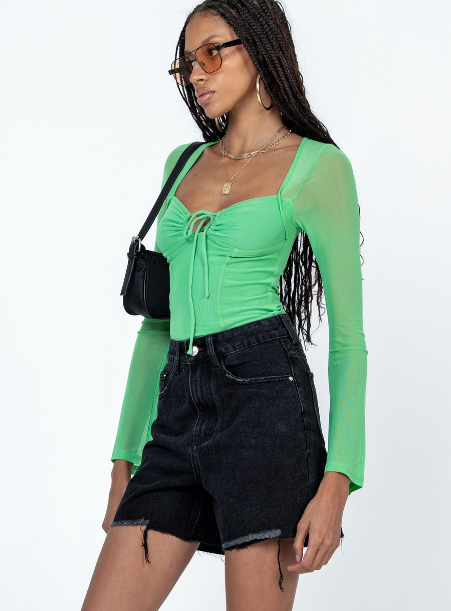 The Lara Denim Shorts Black