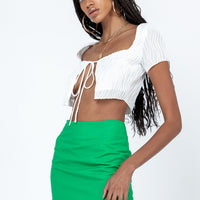 Kariss Mini Skirt Green