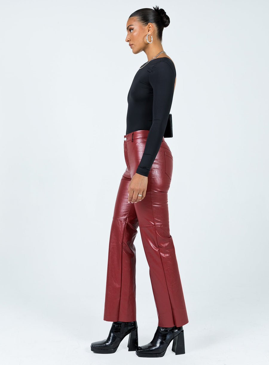 Macey Pants Burgundy