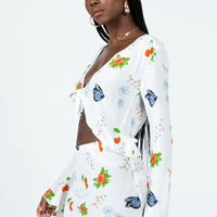 Drawn To You Mini Skirt Multi