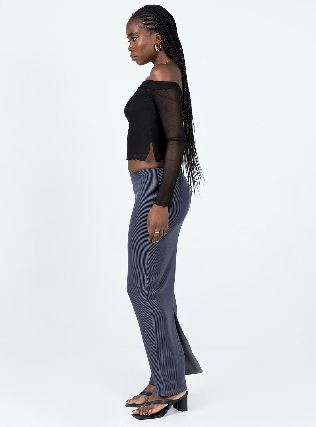 Salte Maxi Skirt Slate