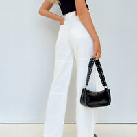 Calcetto Wide Leg Jeans White