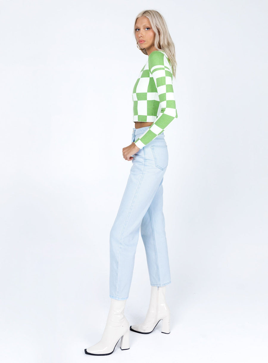 Palermo Straight Leg Light Wash Denim Jeans