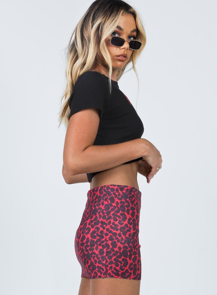 Cairen Mini Skirt Red
