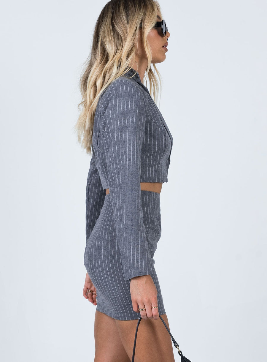 Claremont Mini Skirt Grey