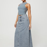 McGuane Denim Midi Skirt Petite