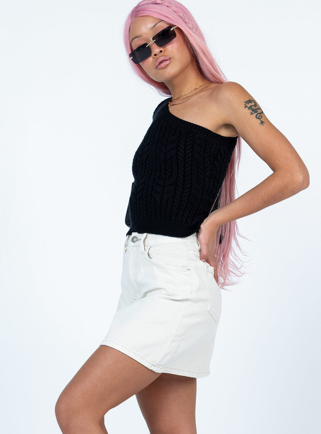 Edyn Mini Skirt White