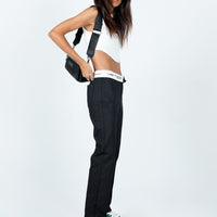 Dava Low Rise Pants Black