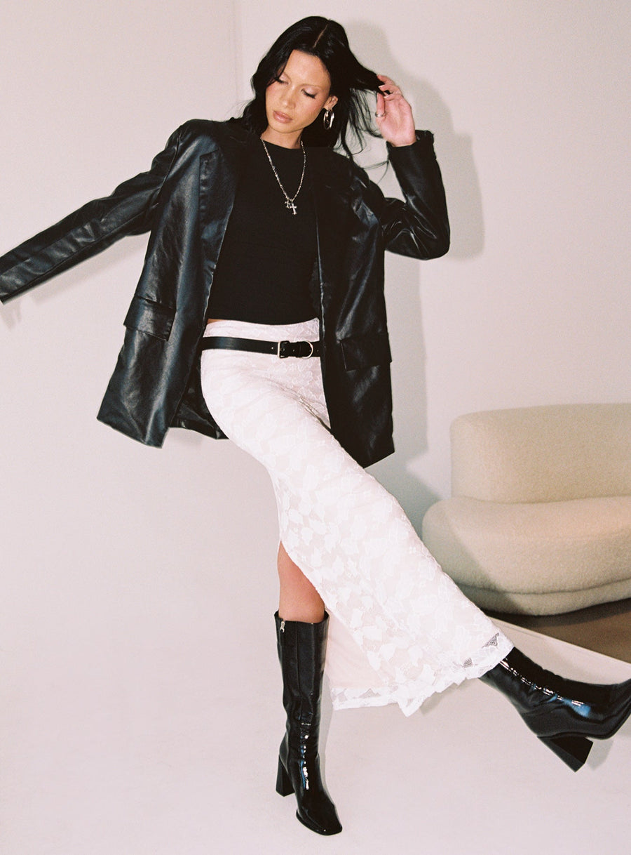 Azra Maxi Skirt White