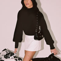 Easton V Front Mini Skirt White