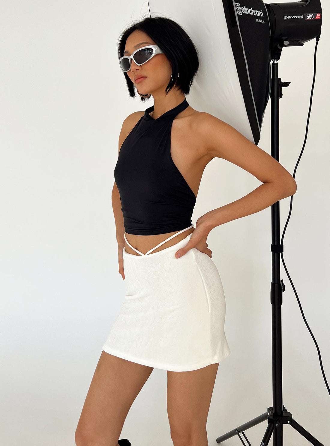 Maisie Mini Skirt White