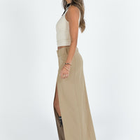 Fall Maxi Skirt Taupe
