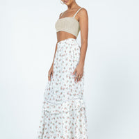 Fowler Maxi Skirt White