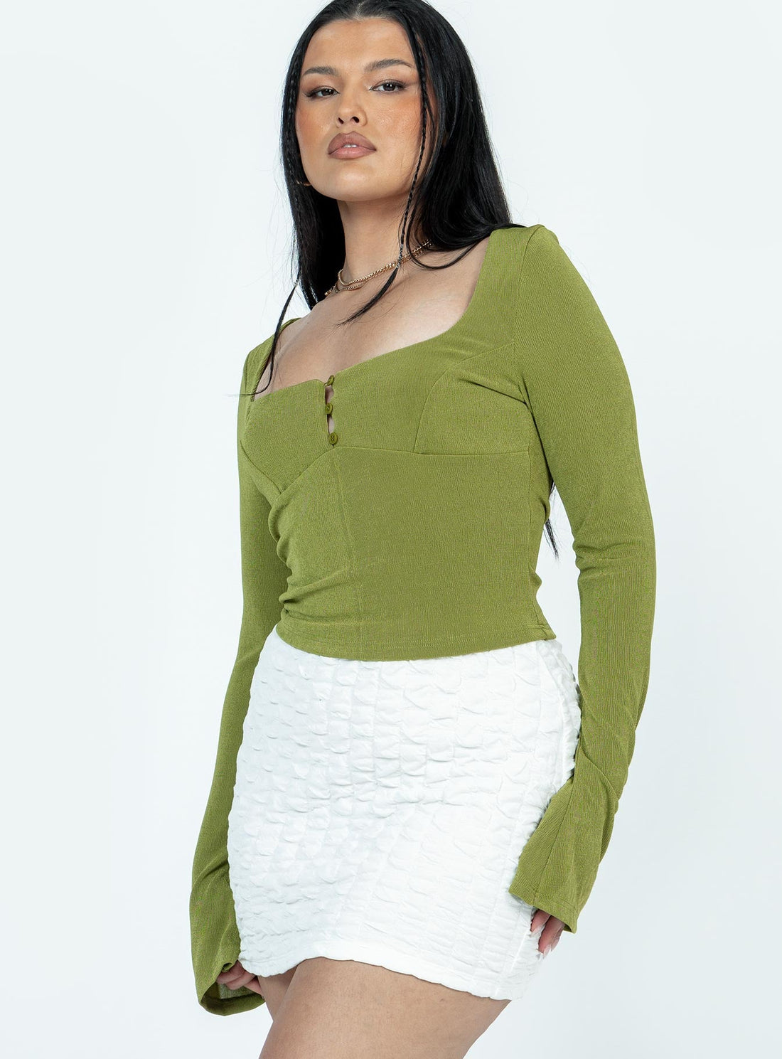 Cadence Mini Skirt White