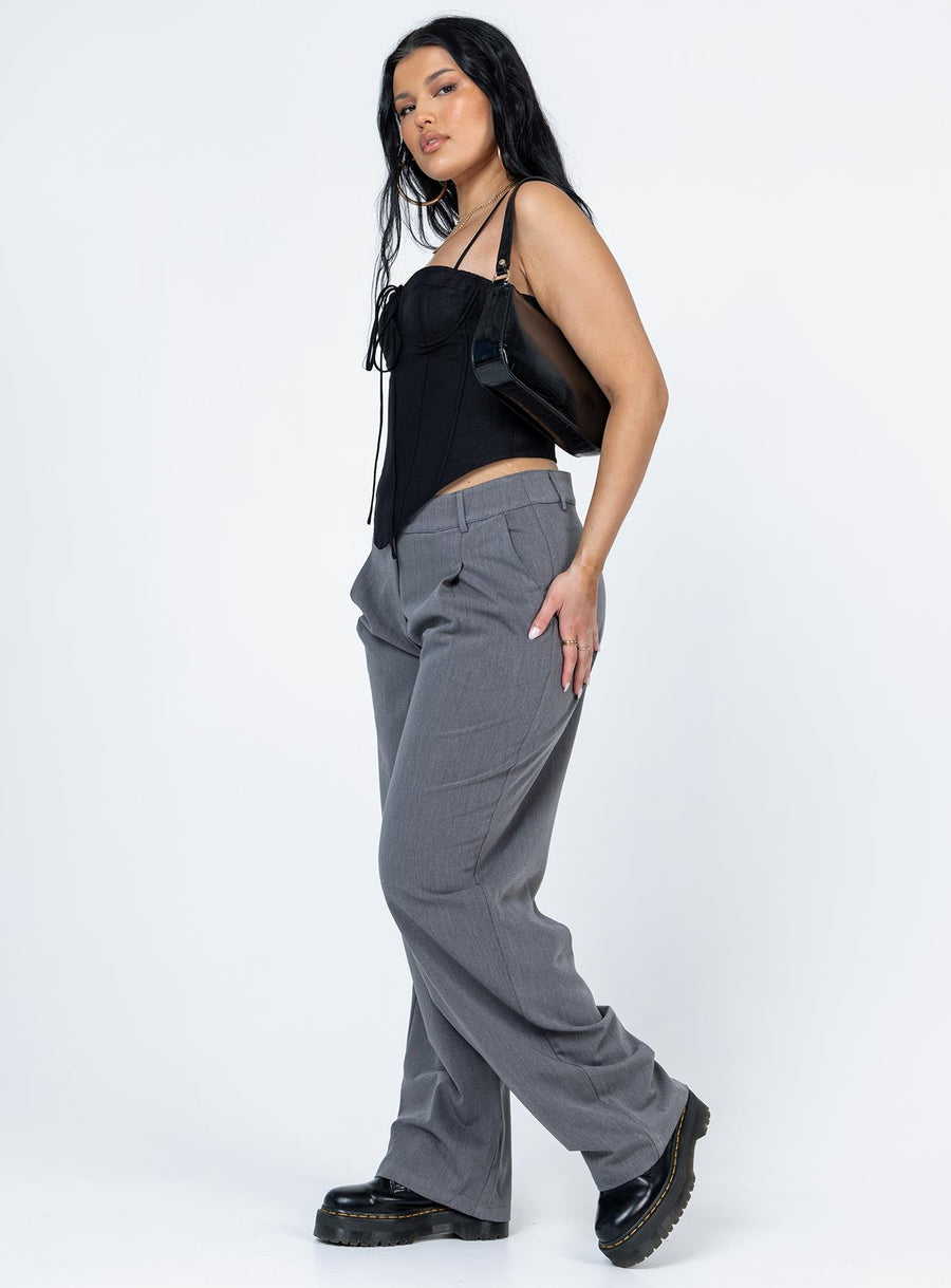 Motel Sakaria Trouser Tailoring Charcoal