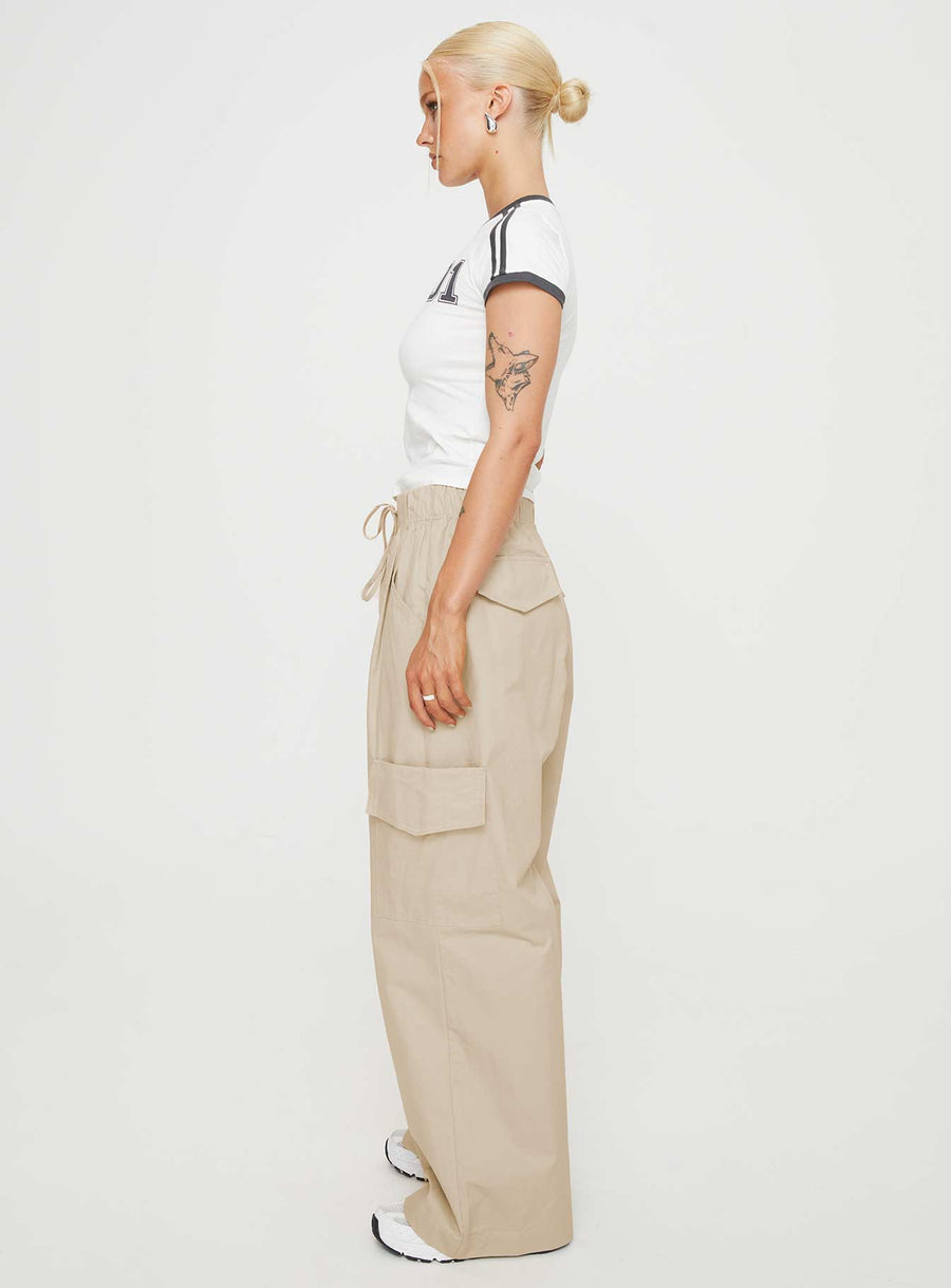 Isadore Cargo Pants Beige