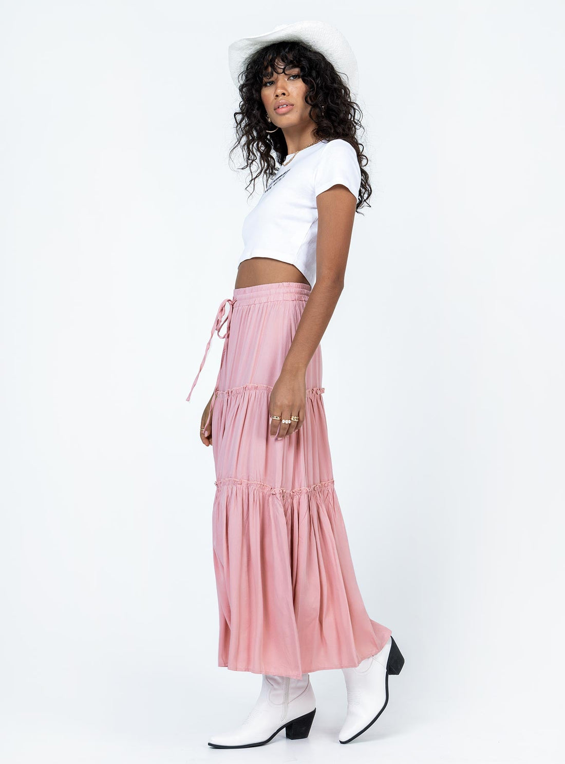 Tammie Maxi Skirt Pink