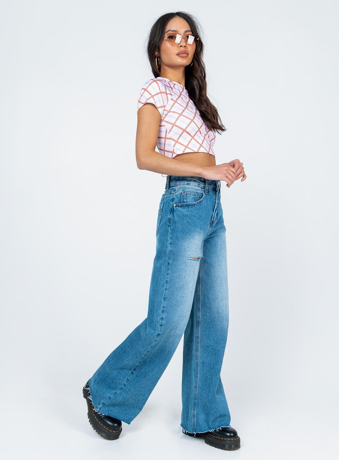 Mora Wide Leg Denim Jeans