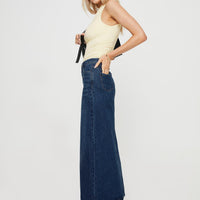 Saige Denim Maxi Skirt Mid Wash