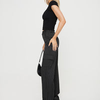 Katow Cargo Pants Black Stripe