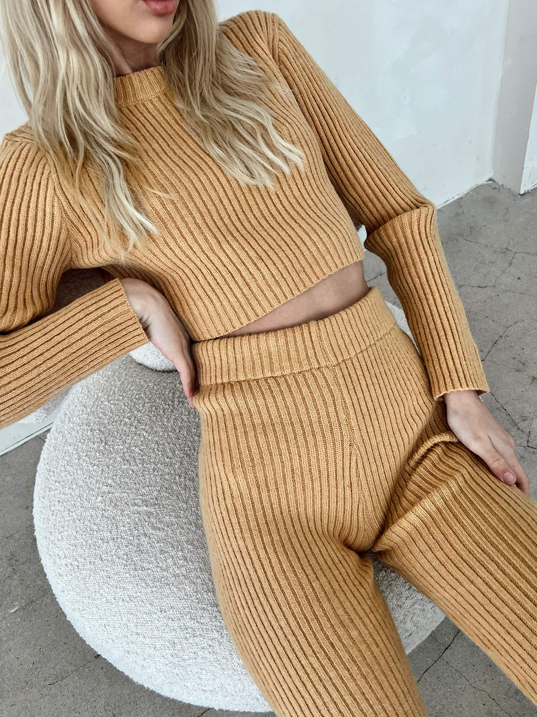 Tani Knit Set Tan