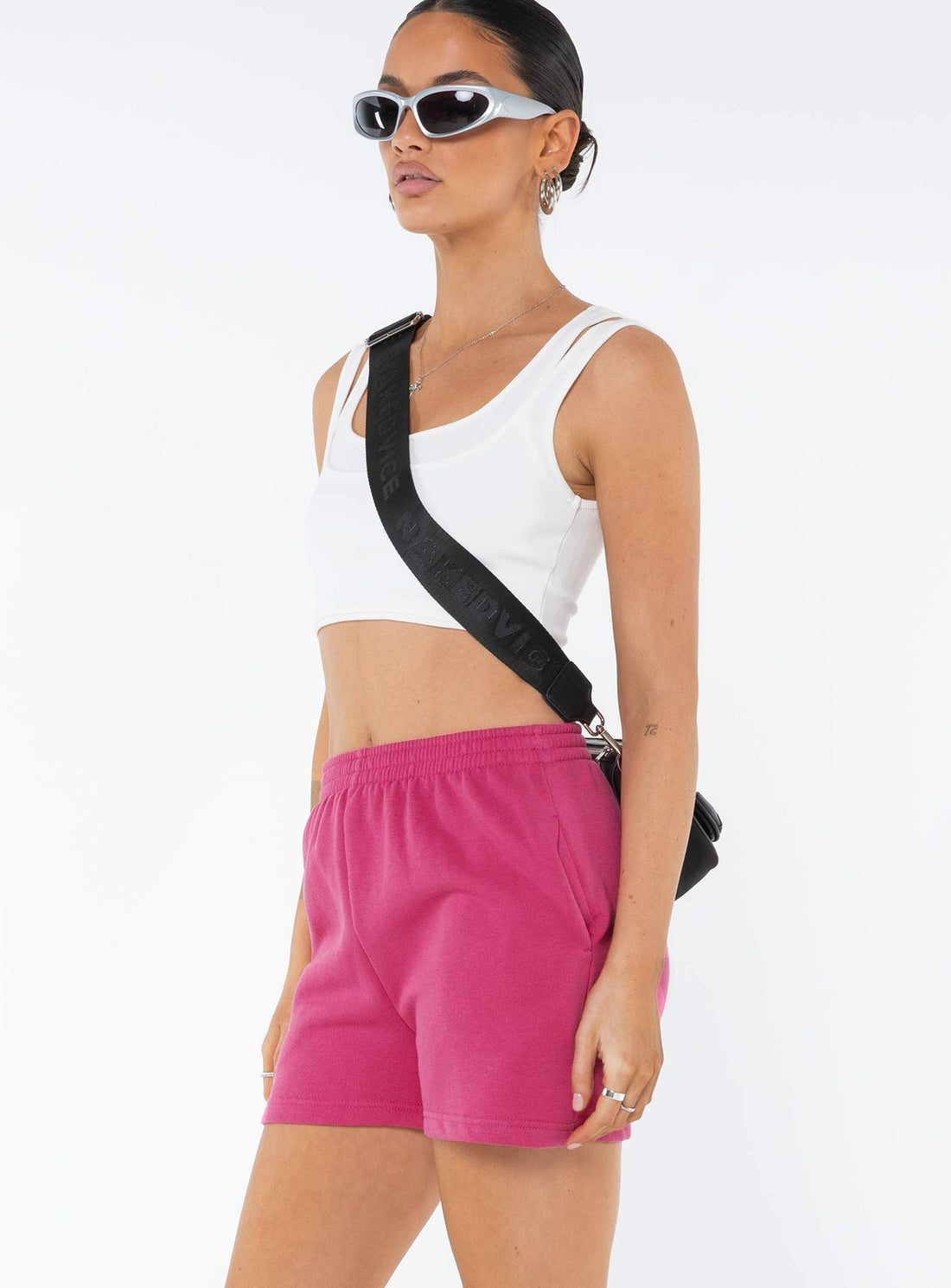 Cenzo Track Shorts Pink
