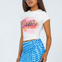 Forbidden Mini Skirt Blue