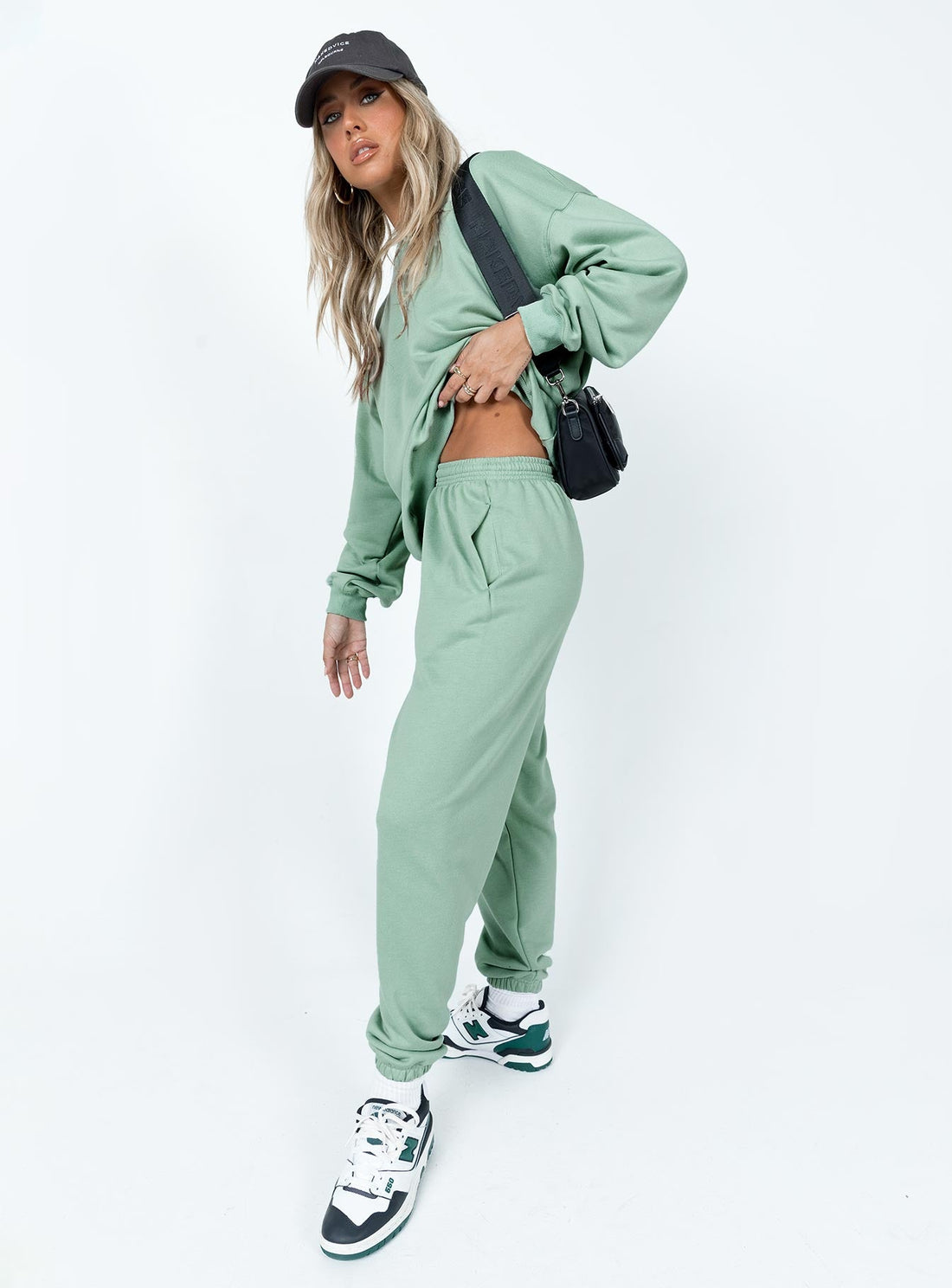Club Basic Trackpants Sage