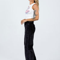 Kalinda Jeans Black Cord