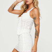 Mavie Broderie Set White