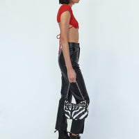 Kiah PU Pants Black