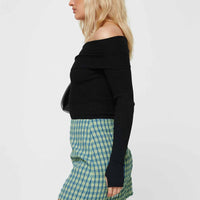 Selby Gingham Mini Skirt Blue / Green