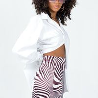 Dillion Mini Skirt Zebra