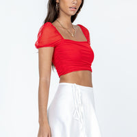 Skylar Mini Skirt White