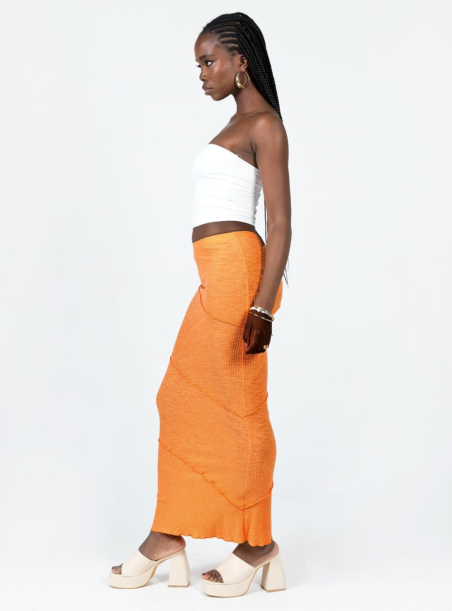 Oscar Maxi Skirt Orange