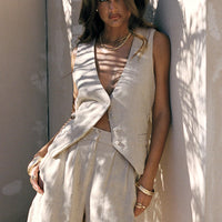 Bellair Linen Blend Shorts Beige