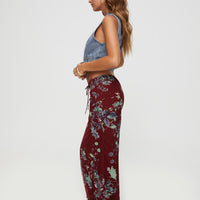 Buchan Maxi Skirt Red Floral
