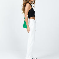 Titius Pants White Pinstripe