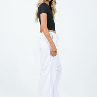 Snow Parachute Pants White