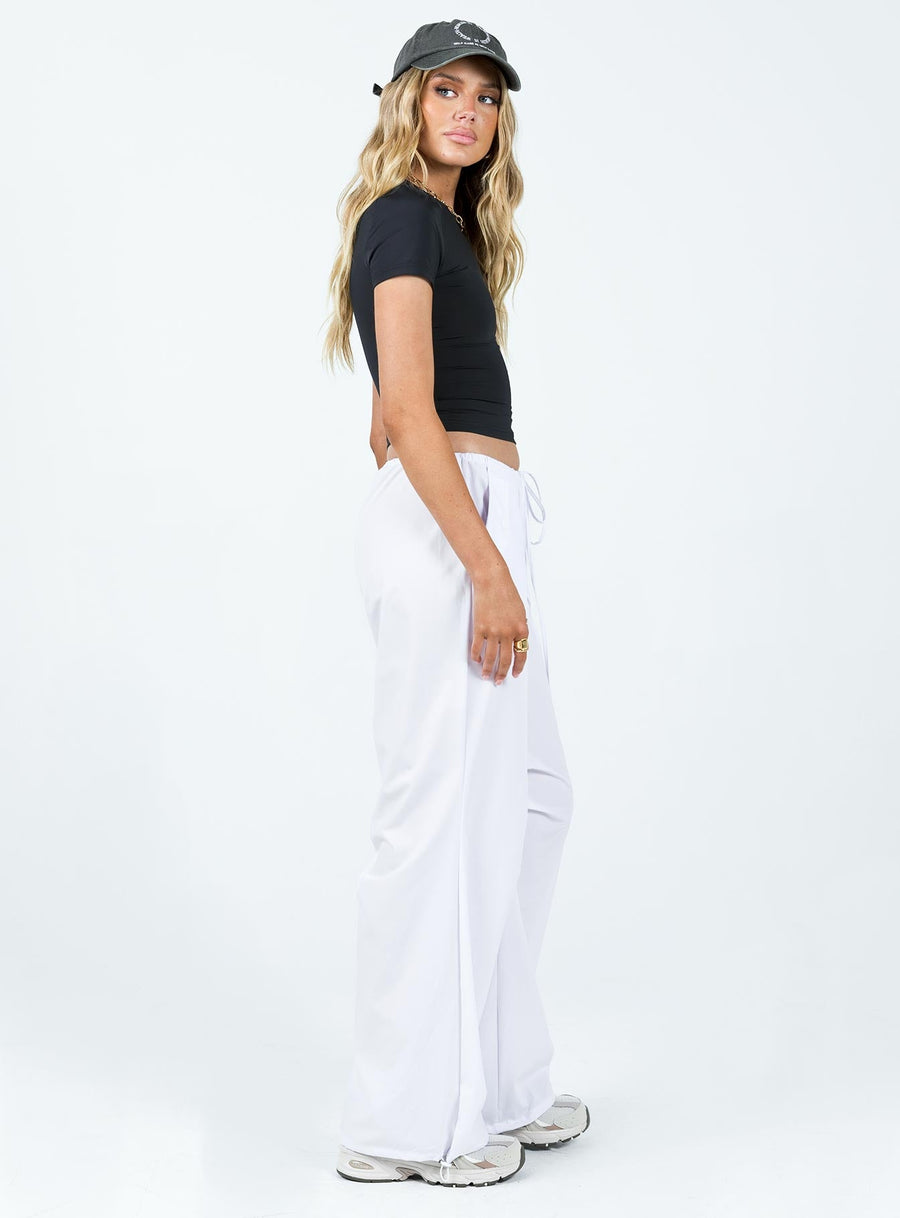 Snow Parachute Pants White