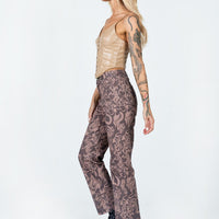 Dameela Straight Leg Jeans Brown