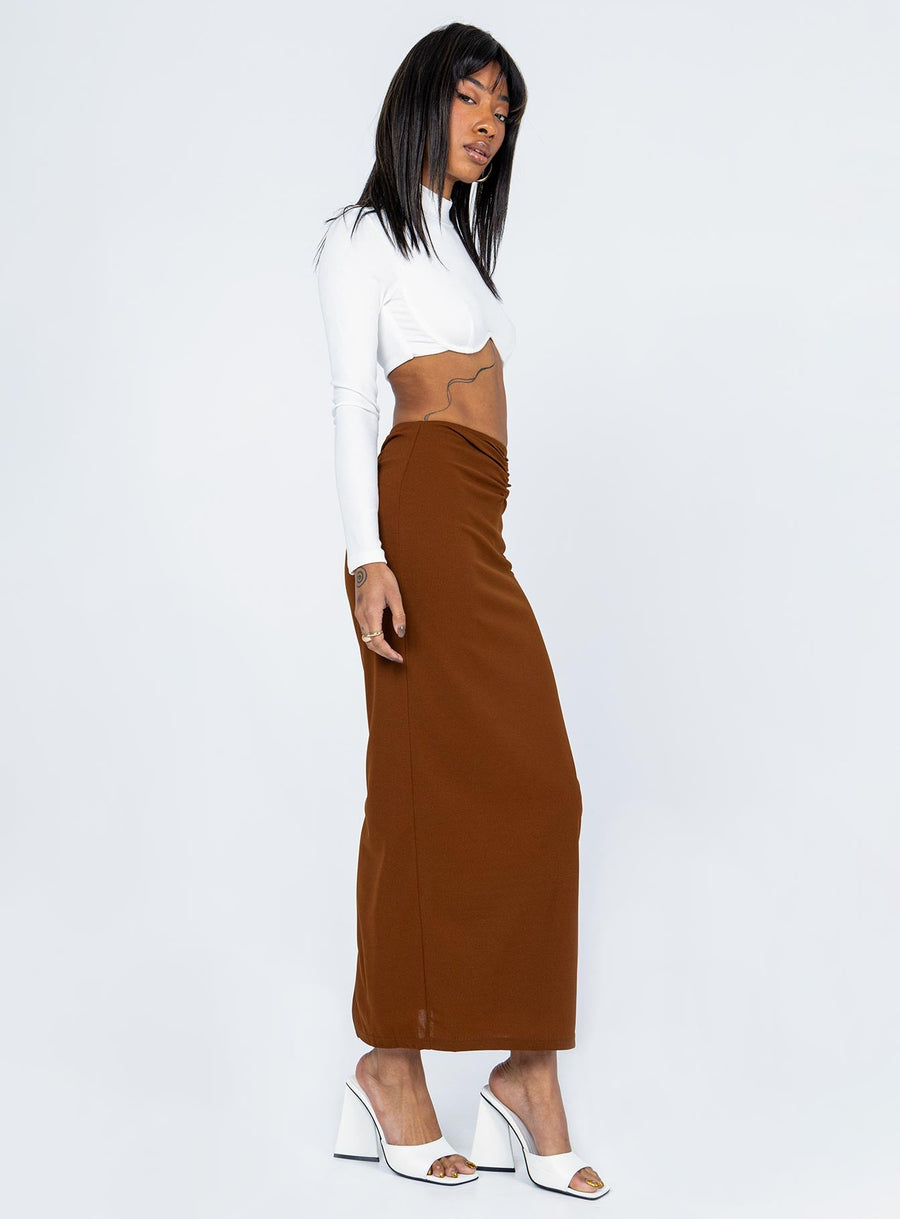 Jones Maxi Skirt Brown