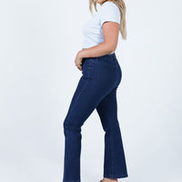 Dalta Mid Rise Flare Denim Jeans