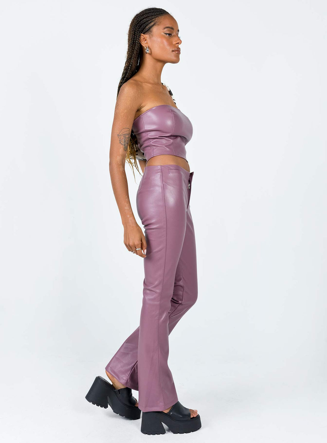 Motel Zalor Trouser PU Purple