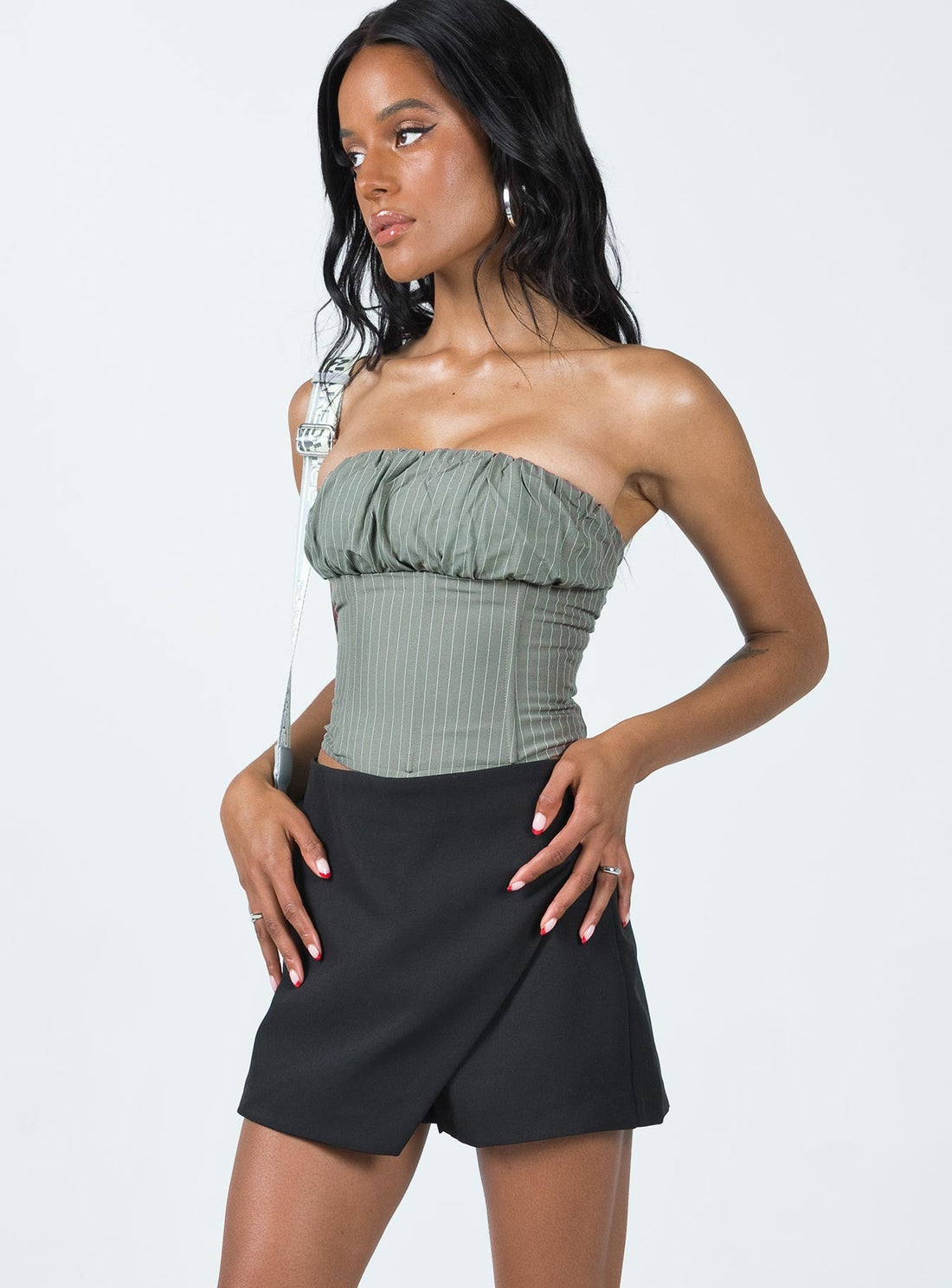 Indianna Cross Over Skort Black