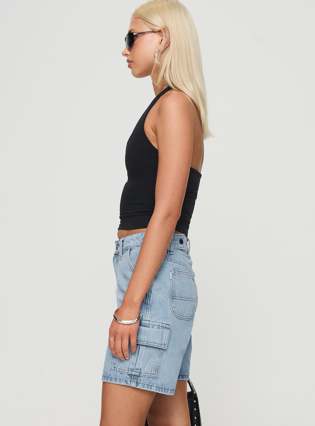 Mika Carpenter Denim Shorts Light Wash