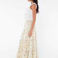 Miriah Maxi Skirt Cream Floral