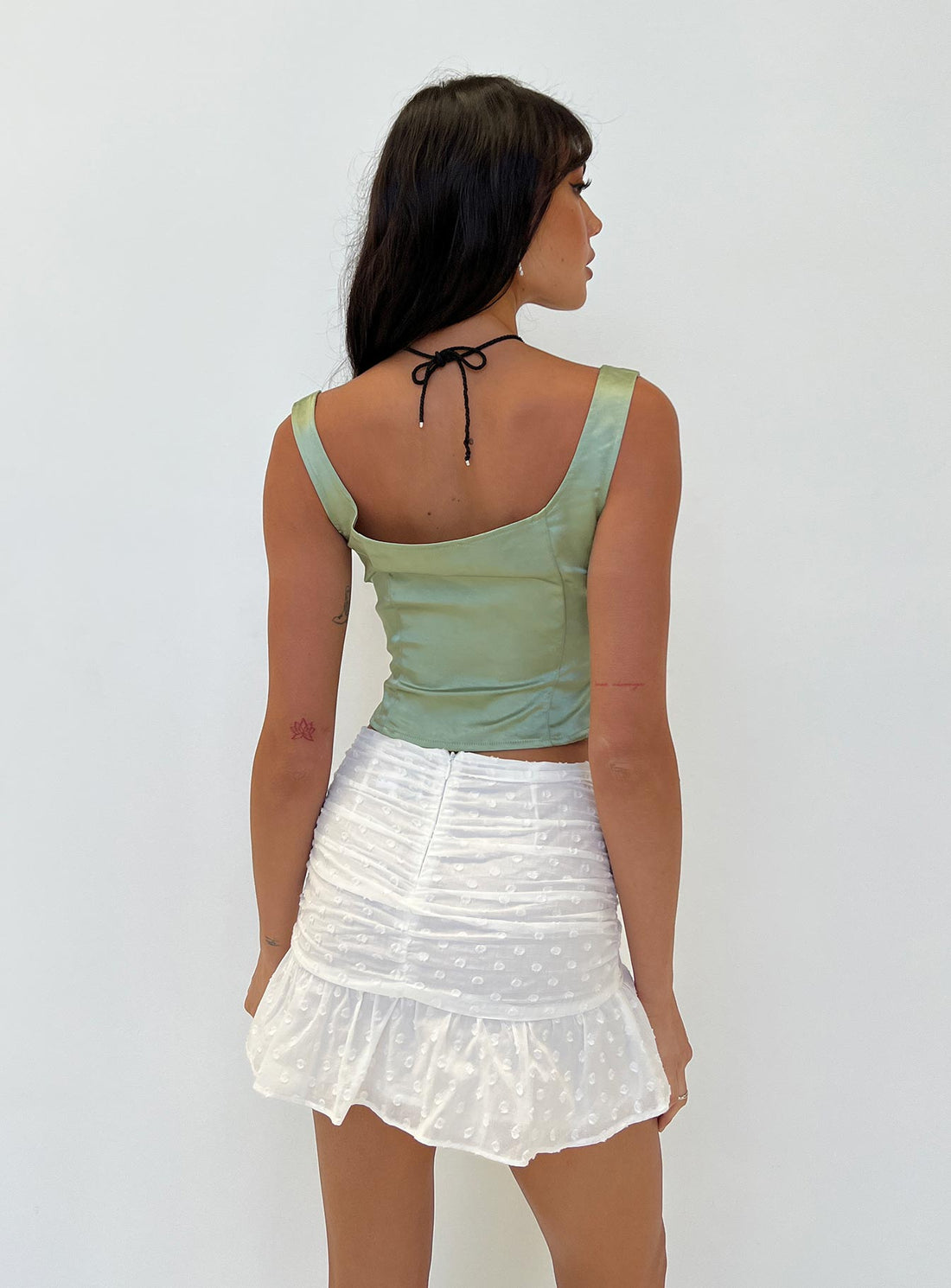 Yuka Mini Skirt White