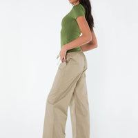 Erilyn Drawstring Pants Beige