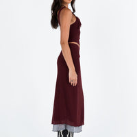 Motel Tresha Skirt Mesh Burgundy 199